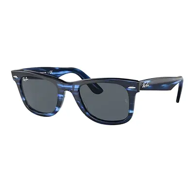 Ray-Ban Sunglasses Unisex Original Wayfarer Bio-based - Striped Blue Frame Blue Lenses 50-22