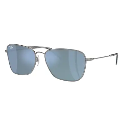 Ray-Ban Sunglasses Unisex Caravan Reverse - Gunmetal Frame Blue Lenses 58-15