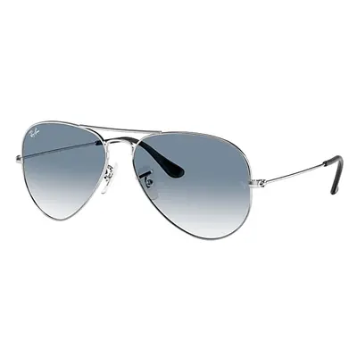 Ray-Ban Sunglasses Unisex Aviator Gradient - Silver Frame Blue Lenses 58-14