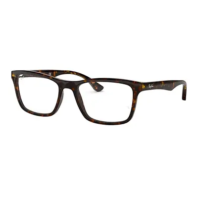 Ray-Ban Eyeglasses Unisex Rb5279 Optics - Dark Havana Frame Clear Lenses 57-18