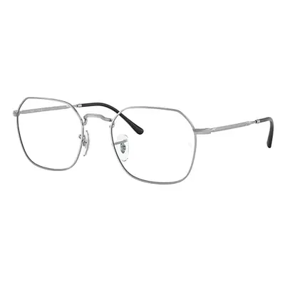 Ray-Ban Eyeglasses Unisex Jim Optics - Silver Frame Clear Lenses Polarized 53-20