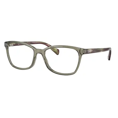 Ray-Ban Eyeglasses Woman Rb5362 Optics - Striped Havana Frame Clear Lenses Polarized 54-17