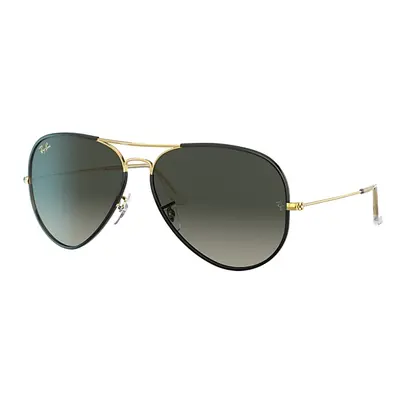 Ray-Ban Sunglasses Unisex Aviator Full Color Legend - Gold Frame Grey Lenses 58-14