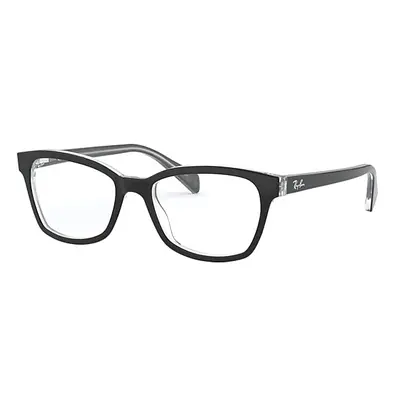 Ray-Ban Eyeglasses Children Rb1591 Optics Kids - Black On Transparent Frame Clear Lenses Polariz