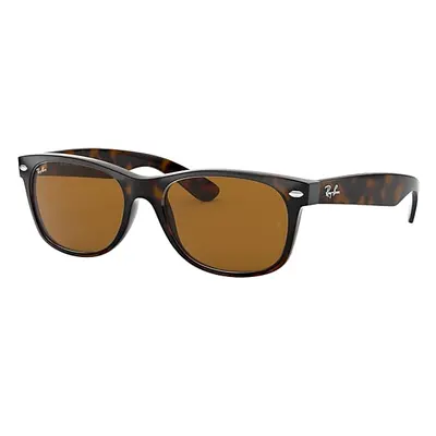 Ray-Ban Sunglasses Unisex New Wayfarer Classic - Light Havana Frame Brown Lenses 55-18