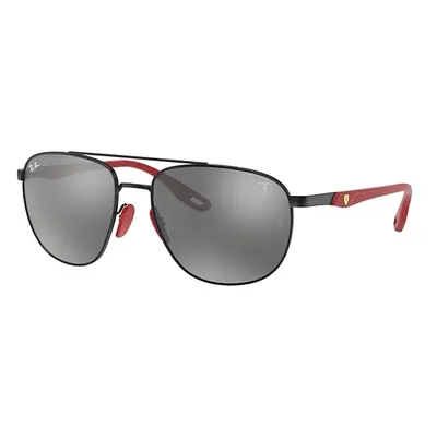 Ray-Ban Sunglasses Man Rb3659m Scuderia Ferrari Collection - Black Frame Silver Lenses 57-17