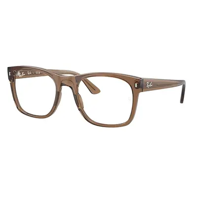 Ray-Ban Eyeglasses Unisex Rb7228 Optics - Transparent Light Brown Frame Clear Lenses Polarized 5