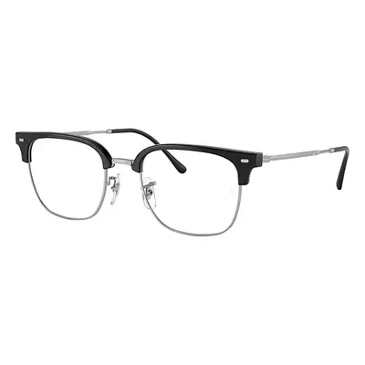 Ray-Ban Eyeglasses Unisex New Clubmaster Optics - Silver Frame Demo Lens Lenses Polarized 51-20