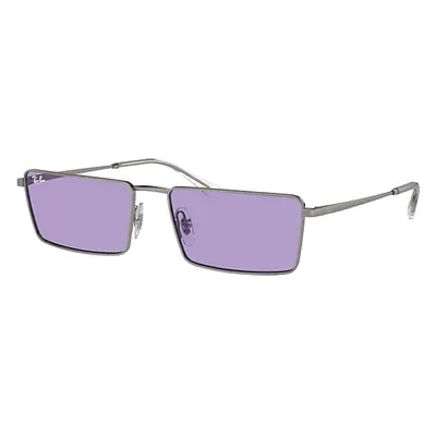 Ray-Ban Sunglasses Unisex Emy Bio-based - Gunmetal Frame Violet Lenses 56-17