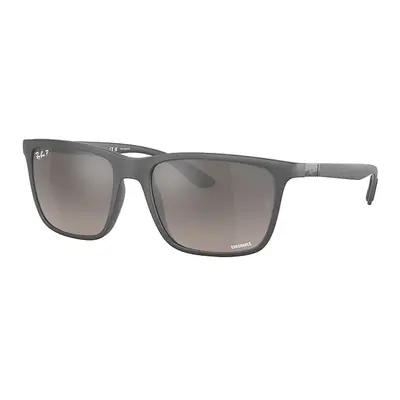 Ray-Ban Sunglasses Man Rb4385 - Grey Frame Grey Lenses Polarized 58-18