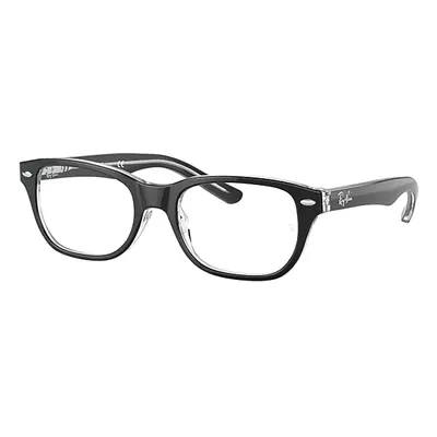 Ray-Ban Eyeglasses Children Rb1555 Optics Kids - Black On Transparent Frame Clear Lenses Polariz