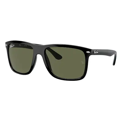 Ray-Ban Sunglasses Unisex Boyfriend Two - Black Frame Green Lenses Polarized 57-18