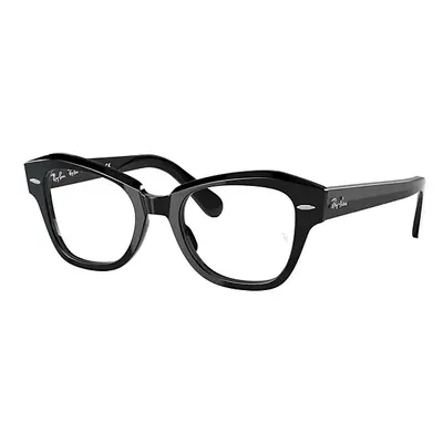 Ray-Ban Eyeglasses Unisex State Street Optics - Shiny Black Frame Clear Lenses 48-20