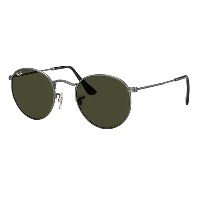 Ray-Ban Sunglasses Unisex Round Metal - Gunmetal Frame Green Lenses 53-21