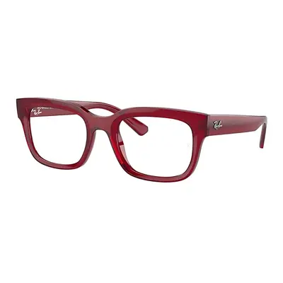 Ray-Ban Eyeglasses Unisex Chad Optics Bio-based - Transparent Red Frame Clear Lenses Polarized 5