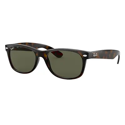 Ray-Ban Sunglasses Unisex New Wayfarer Classic - Tortoise Frame Green Lenses Polarized 52-18