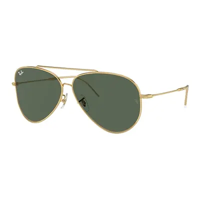 Ray-Ban Sunglasses Unisex Aviator Reverse - Arista Gold Frame Green Lenses 62-11