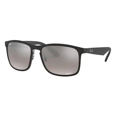 Ray-Ban Sunglasses Man Rb4264 Chromance - Black Frame Silver Lenses Polarized 58-18