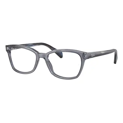 Ray-Ban Eyeglasses Children Rb1591 Optics Kids - Striped Blue Havana Frame Clear Lenses Polarize