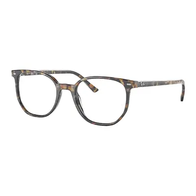 Ray-Ban Eyeglasses Unisex Elliot Optics - Brown Grey Havana Frame Demo Lens Lenses Polarized 50-