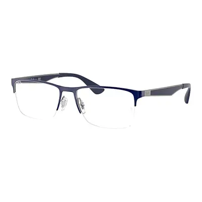 Ray-Ban Eyeglasses Unisex Rb6335 Optics - Blue Frame Clear Lenses Polarized 54-17