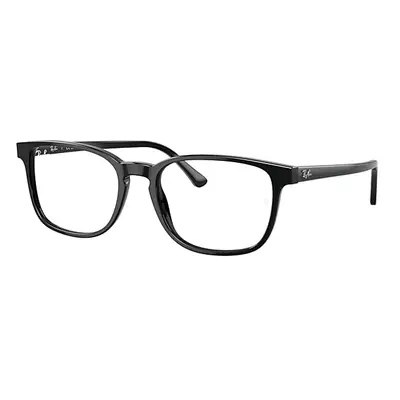 Ray-Ban Eyeglasses Unisex Rb5418 Optics - Black Frame Clear Lenses Polarized 56-19