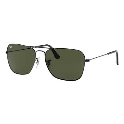 Ray-Ban Sunglasses Unisex Caravan - Gunmetal Frame Green Lenses 55-15