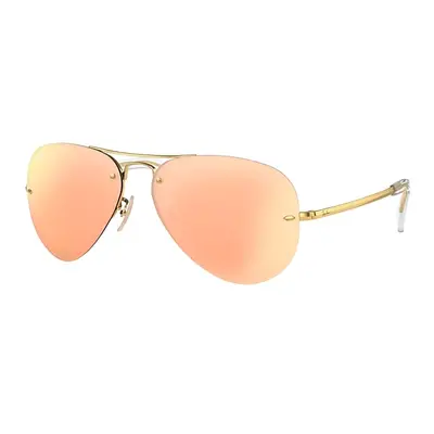 Ray-Ban Sunglasses Man Rb3449 - Arista Gold Frame Copper Lenses 59-14