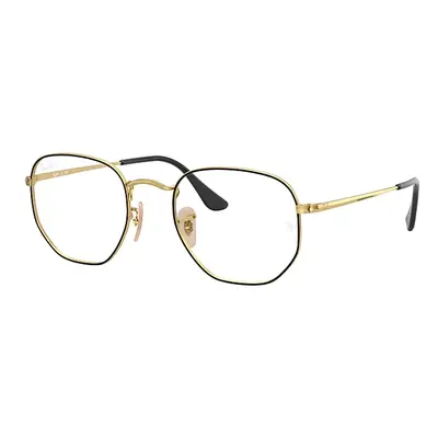 Ray-Ban Eyeglasses Unisex Hexagonal Optics - Gold Frame Clear Lenses 54-21