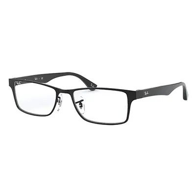 Ray-Ban Eyeglasses Unisex Rb6238 Optics - Black Frame Clear Lenses 55-17