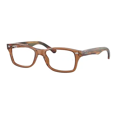 Ray-Ban Eyeglasses Children Rb1531 Optics Kids - Striped Yellow Havana Frame Clear Lenses Polari