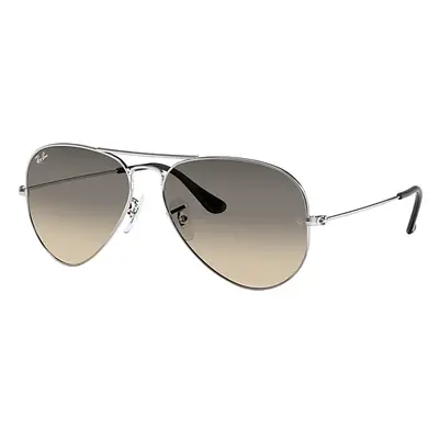 Ray-Ban Sunglasses Unisex Aviator Gradient - Silver Frame Grey Lenses 62-14