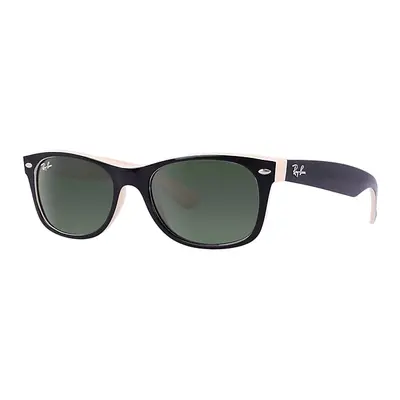 Ray-Ban Sunglasses Unisex New Wayfarer Color Mix - Black Frame Green Lenses 55-18