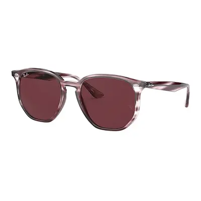 Ray-Ban Sunglasses Unisex Rb4306 - Striped Bordeaux Havana Frame Violet Lenses 54-19