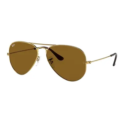 Ray-Ban Sunglasses Unisex Aviator Classic - Arista Gold Frame Brown Lenses 62-14