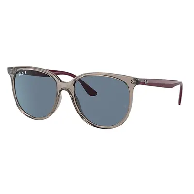 Ray-Ban Sunglasses Woman Rb4378 - Bordeaux Frame Blue Lenses Polarized 54-16