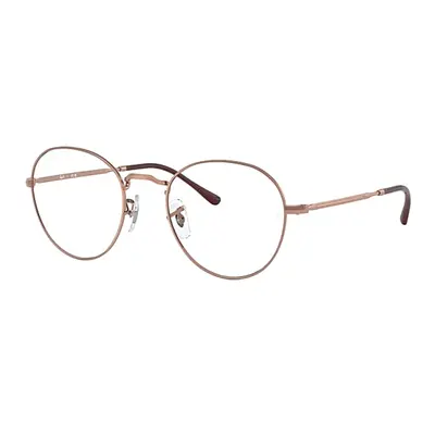 Ray-Ban Eyeglasses Unisex Round Metal Optics II - Rose Gold Frame Clear Lenses Polarized 49-20