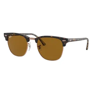 Ray-Ban Sunglasses Unisex Clubmaster Classic - Havana Frame Brown Lenses 51-21