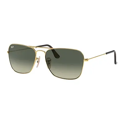 Ray-Ban Sunglasses Unisex Caravan - Arista Gold Frame Grey Lenses 58-15