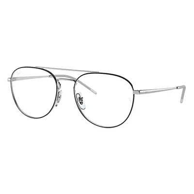 Ray-Ban Eyeglasses Unisex Rb6414 Optics - Silver Frame Clear Lenses 55-18