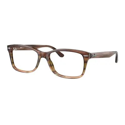 Ray-Ban Eyeglasses Unisex Rb5428 Optics - Striped Brown Frame Demo Lens Lenses Polarized 55-17