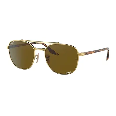 Ray-Ban Sunglasses Unisex Rb3688 - Yellow Havana Vintage Frame Brown Lenses Polarized 55-19