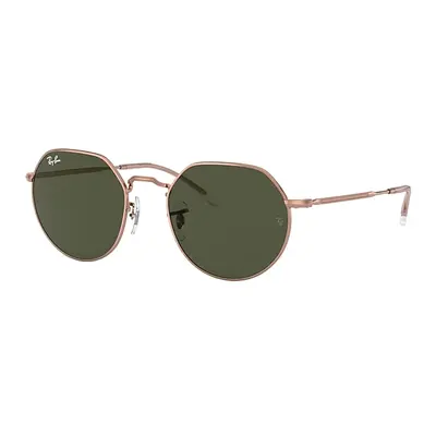 Ray-Ban Sunglasses Unisex Jack Rose Gold - Rose Gold Frame Green Lenses 53-20