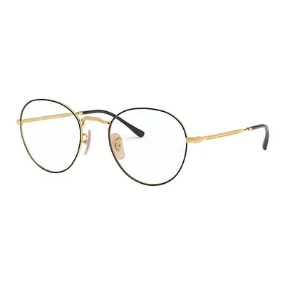 Ray-Ban Eyeglasses Unisex Round Metal Optics II - Gold Frame Clear Lenses Polarized 51-20