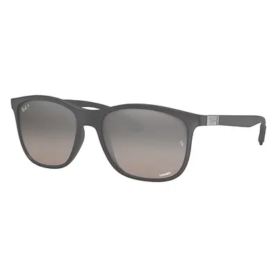 Ray-Ban Sunglasses Unisex Rb4330ch Chromance - Grey Frame Silver Lenses Polarized 56-17