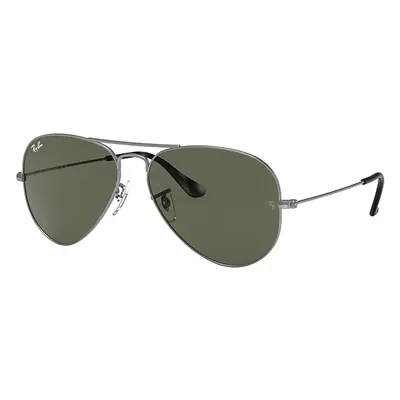 Ray-Ban Sunglasses Unisex Aviator Classic - Grey Frame Green Lenses 58-14