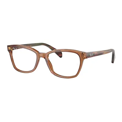 Ray-Ban Eyeglasses Children Rb1591 Optics Kids - Striped Yellow Havana Frame Clear Lenses Polari