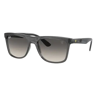 Ray-Ban Sunglasses Unisex Rb4413m Scuderia Ferrari Collection - Transparent Grey Frame Grey Lens