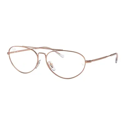 Ray-Ban Eyeglasses Unisex Rb6454 Optics - Shiny Rose Gold Frame Clear Lenses 56-14