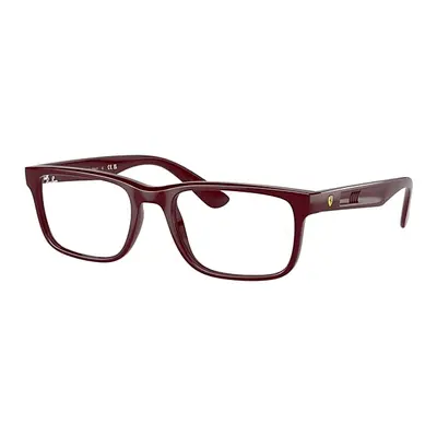 Ray-Ban Eyeglasses Unisex Rb7232m Optics Scuderia Ferrari Collection - Dark Red Frame Demo Lens 